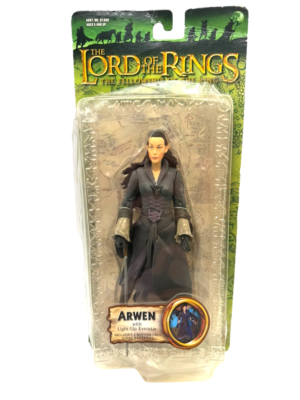 ARWEN Lord of the Rings Action Figure LIGHT-UP EVENSTAR ToyBiz Vtg 2003 New