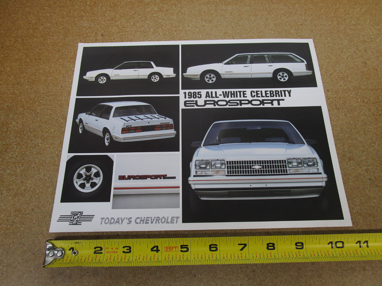 1985 Chevrolet Celebrity Eurosport sales brochure SHEET ORIGINAL literature