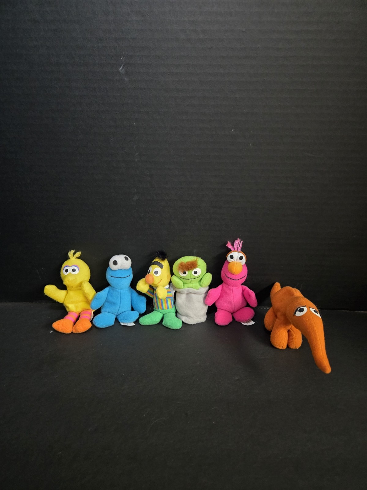 Vintage 1999 Kelloggs Sesame Street Mini Beans Plush Lot of 6
