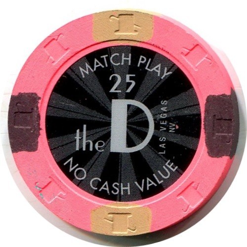 25 NVC The D Casino Chip - Las Vegas, Nevada