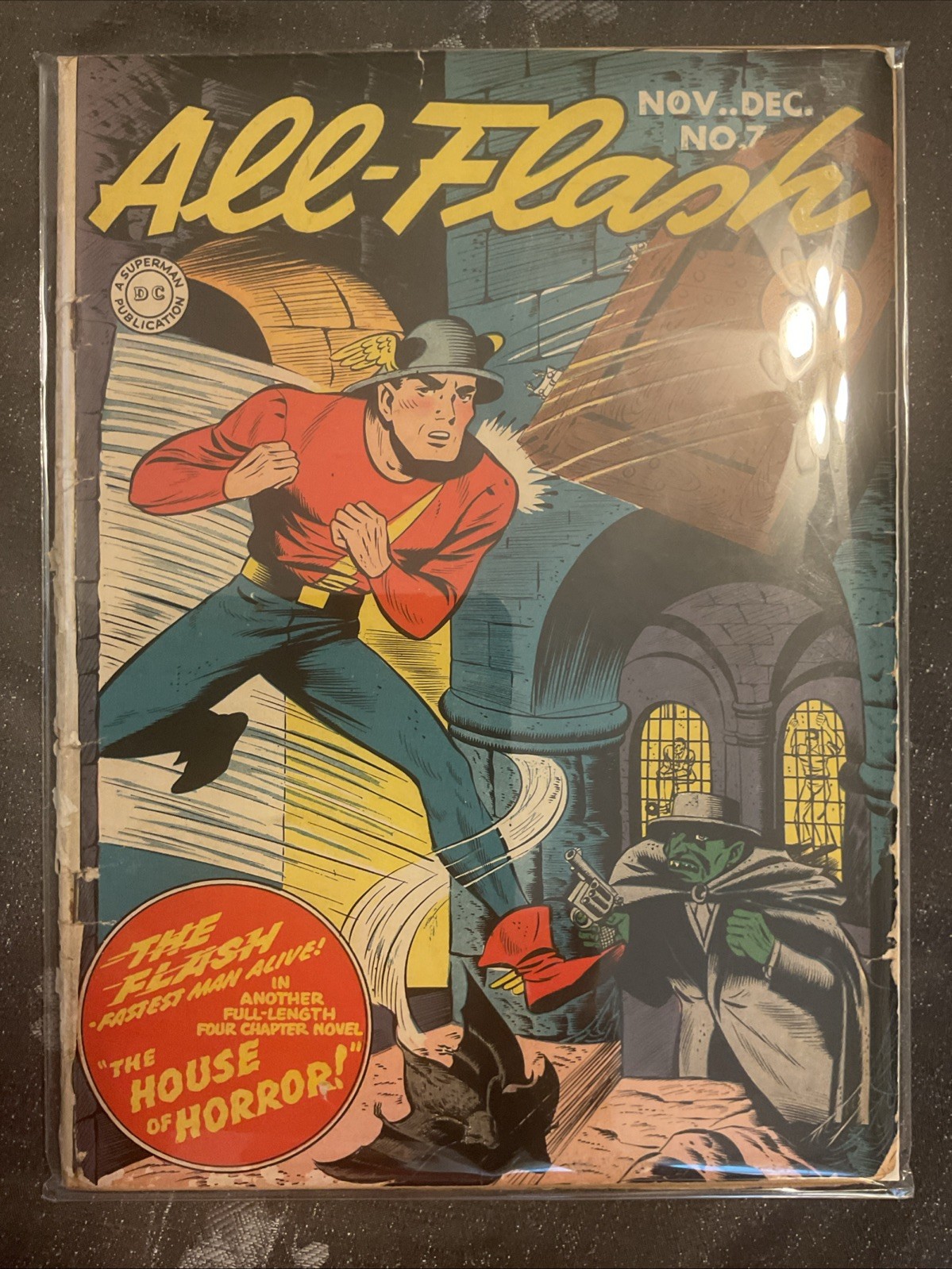 All-Flash #7 (DC Comics November-December 1942) Cf Detached