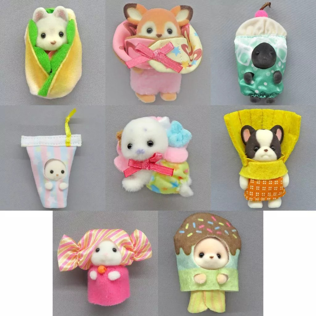 Sylvanian Families Set of 8 Collectible Babies - Delicious Parade Sparkling Lot