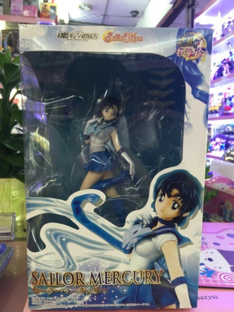 Sailor Moon Crystal Sailor Mercury Ami 17CM PVC Anime Figure Collectible Statue