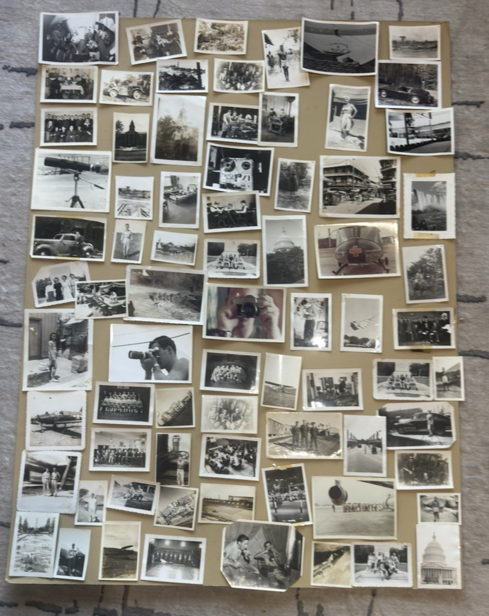 54 WWII Photos Lot Philippines Luzon Manila 1945 Army Censored Bomber Nose Art