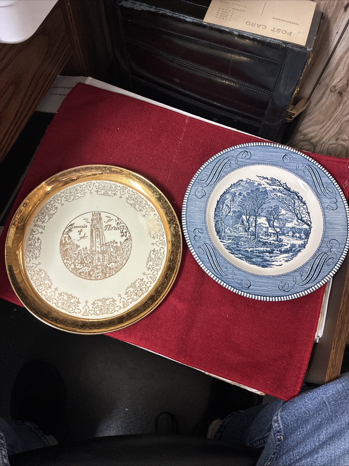 Two 10” Collector Plates The Singing Tower from The North  & The Old Grist Mill