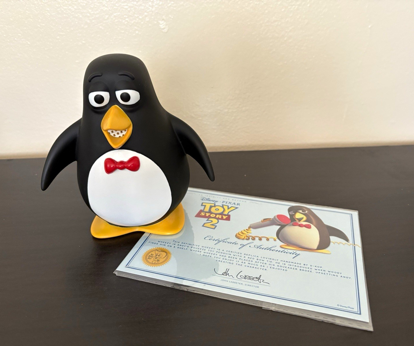 RARE MOVIE ACCURATE Disney/Pixar Toy Story Wheezy Penguin DKop custom w/ COA