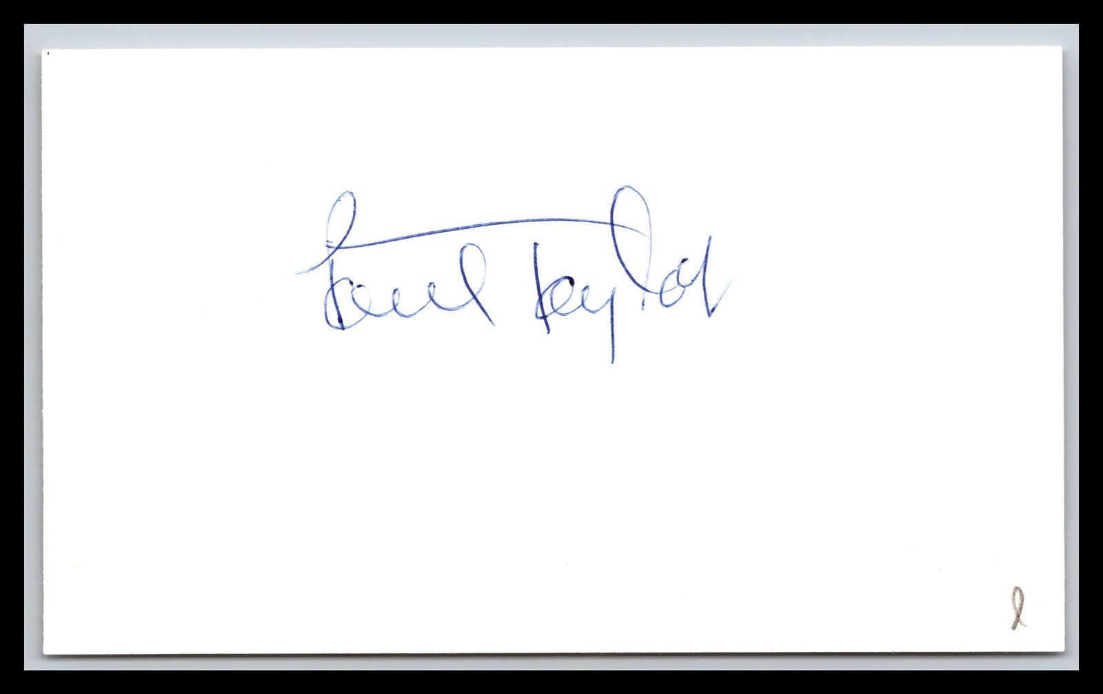 Paul Taylor - Dancer & Choreographer - 3x5 Card - Signed | Autograph (e)