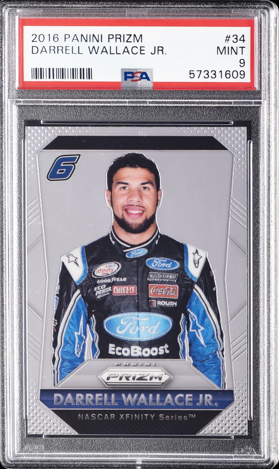 2016 PANINI PRIZM #34 DARRELL WALLACE JR. PSA 9