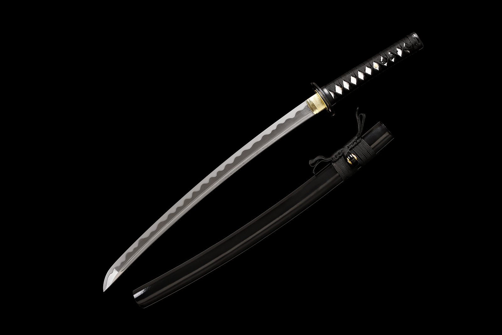 Wakizashi Ready Sharp Japanese Samurai Sword 1095 Carbon Steel Musashi Tsuba