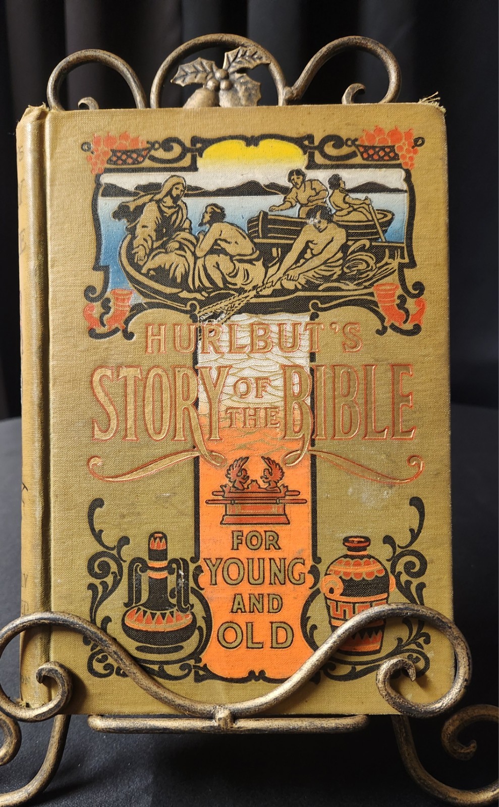 Vintage Hurlbut\'s Story of the Bible for Young and Old 1904 - John C. Winston