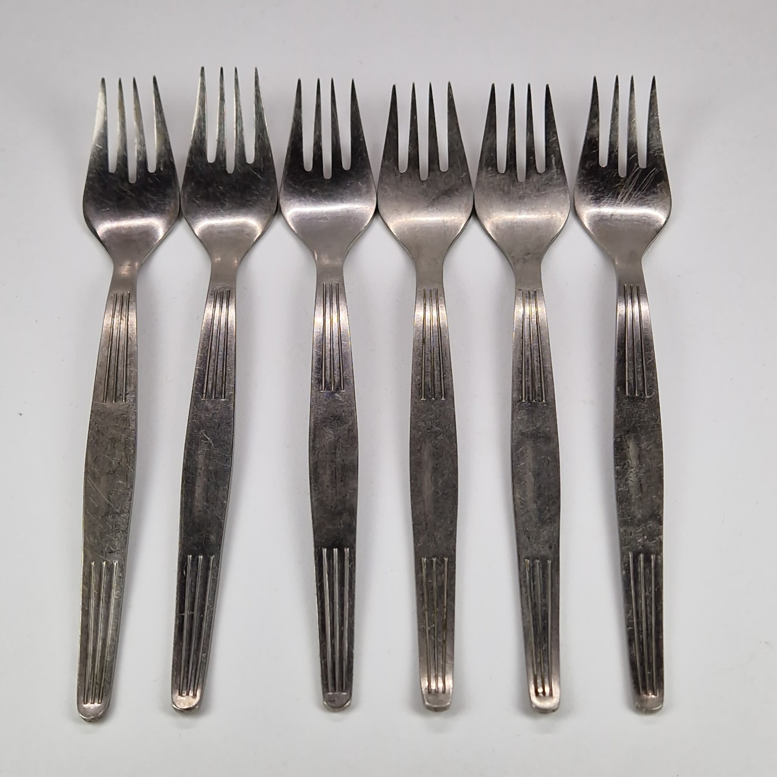 Rare Vintage Soviet 6 Titanium Fork Set Special Forces Climber USSR 1960s Retro