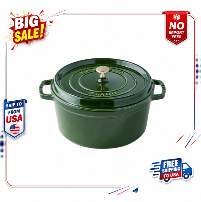 Staub Enameled Cast Iron Round Dutch Oven, 7-Qt. Staub Enameled Cast Iron Round Dutch Oven, 7-Qt.