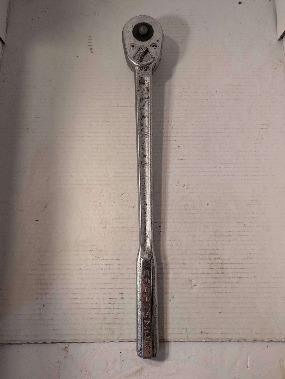 Vintage Craftsman V-44801 three-quarter-inch drive ratchet, forged in the USA