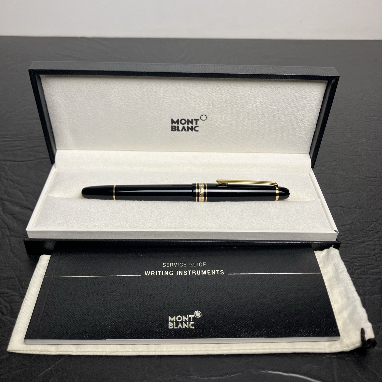 Montblanc Meisterstuck 144 18K AU750 Fountain Pen M Nib 4810 NOB