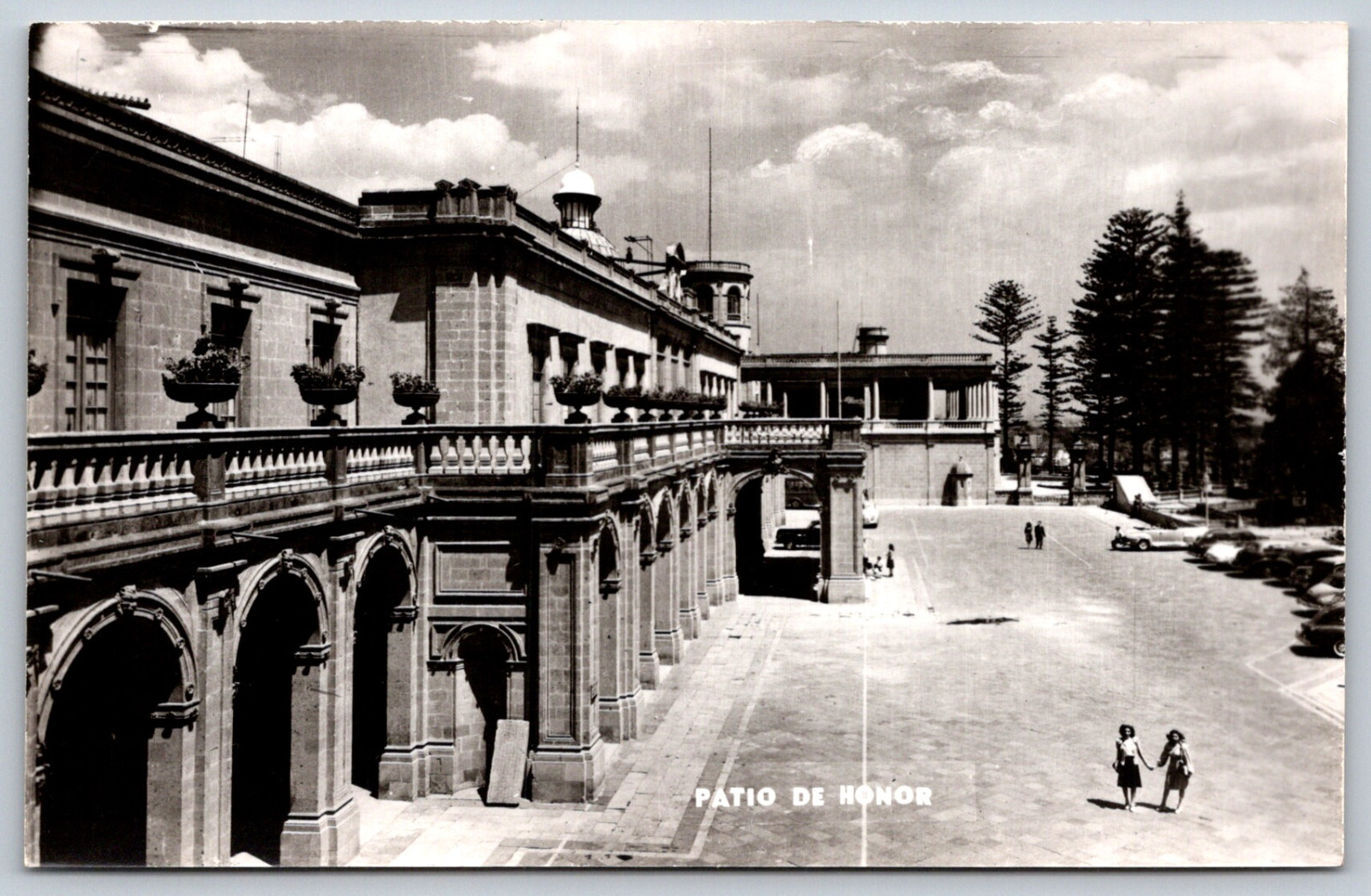 Vintage Patio de Honor Mexico RPPC Real Photo Postcard Architecture