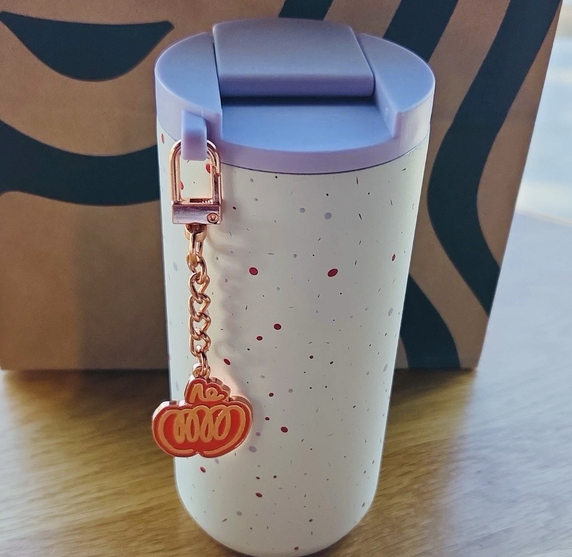 🧡💜NWT Starbucks Fall 2026 Limited Edition SS Tumbler w/PSL Charm