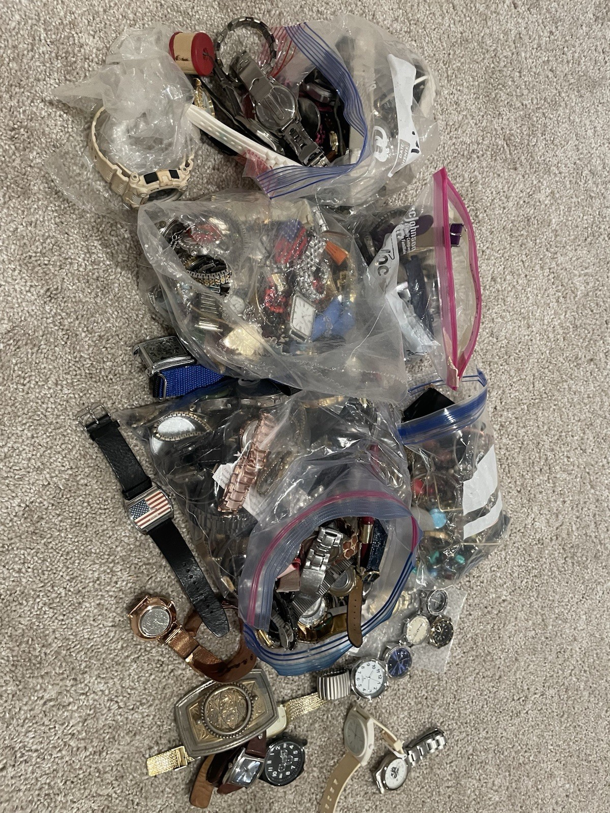Huge Jewelry And Watch Lot  Tons Of Stuff  Watches Etc 20+ lbs Vintage Modern