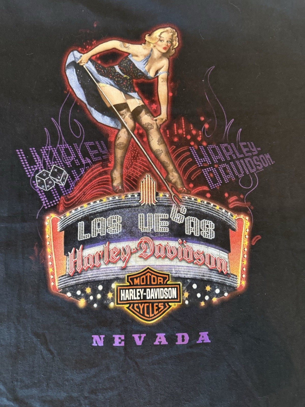 Harley-Davidson Las Vegas Nevada Black T-Shirt XL