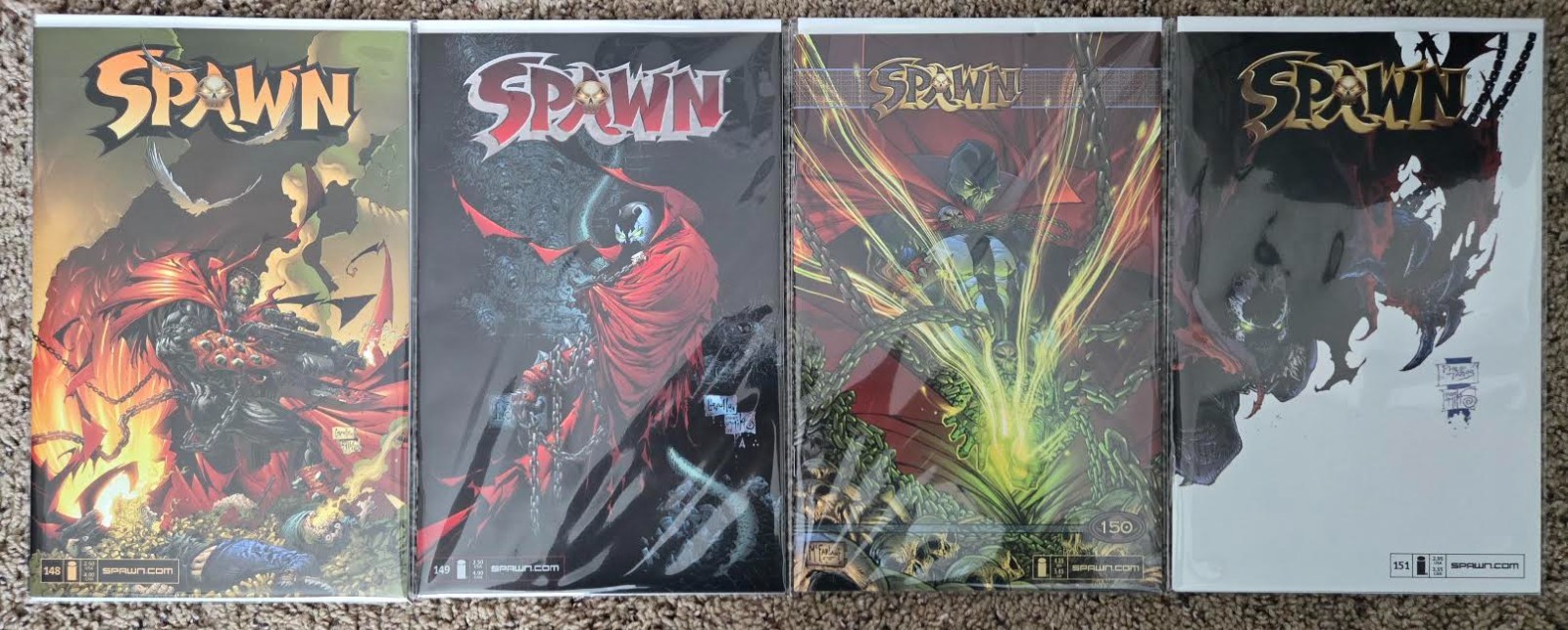 Spawn Issues #148-151  Image Comics 1st Print Todd McFarlane