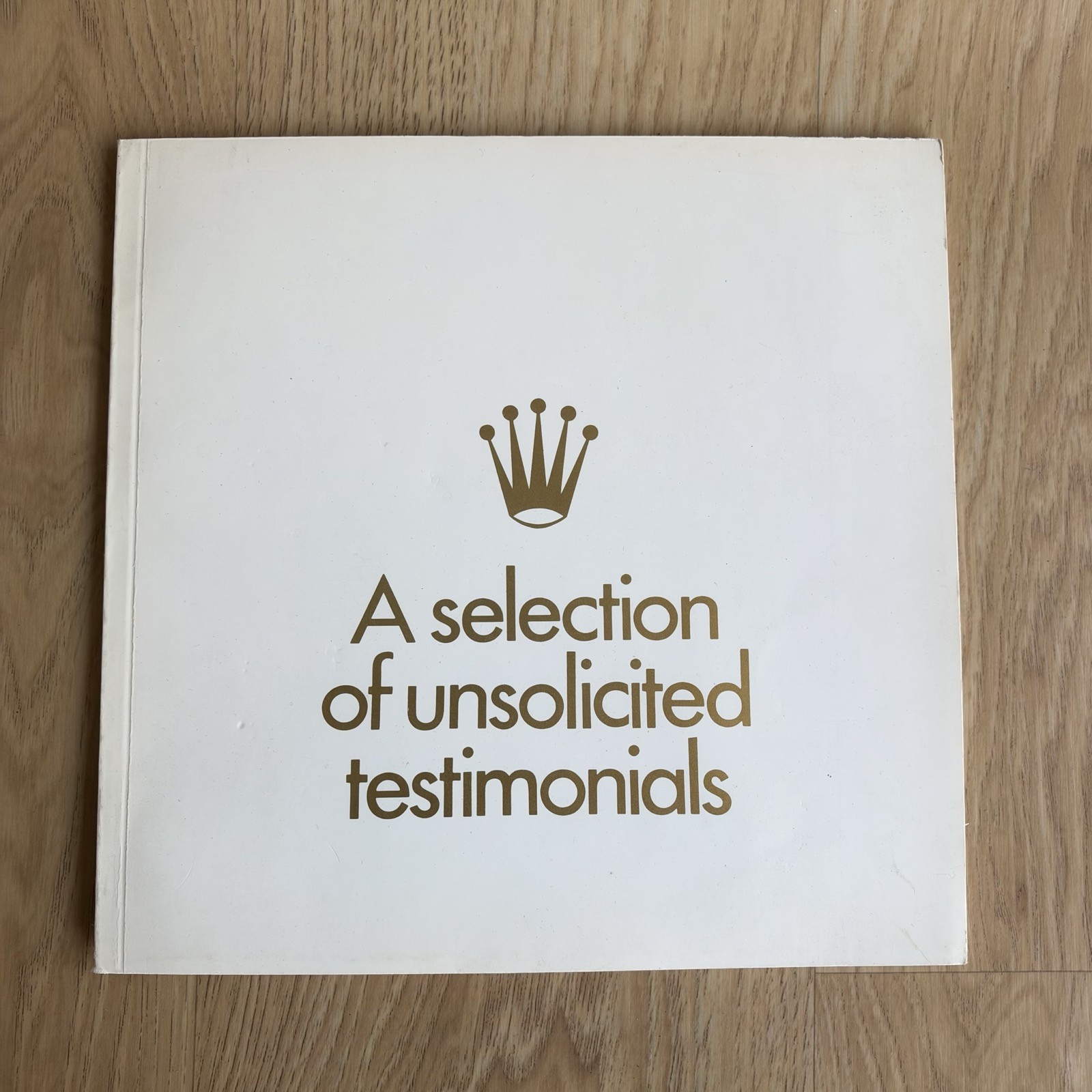 A selection of unsolicited testimonials Rolex Watch rare booklet Switzerland