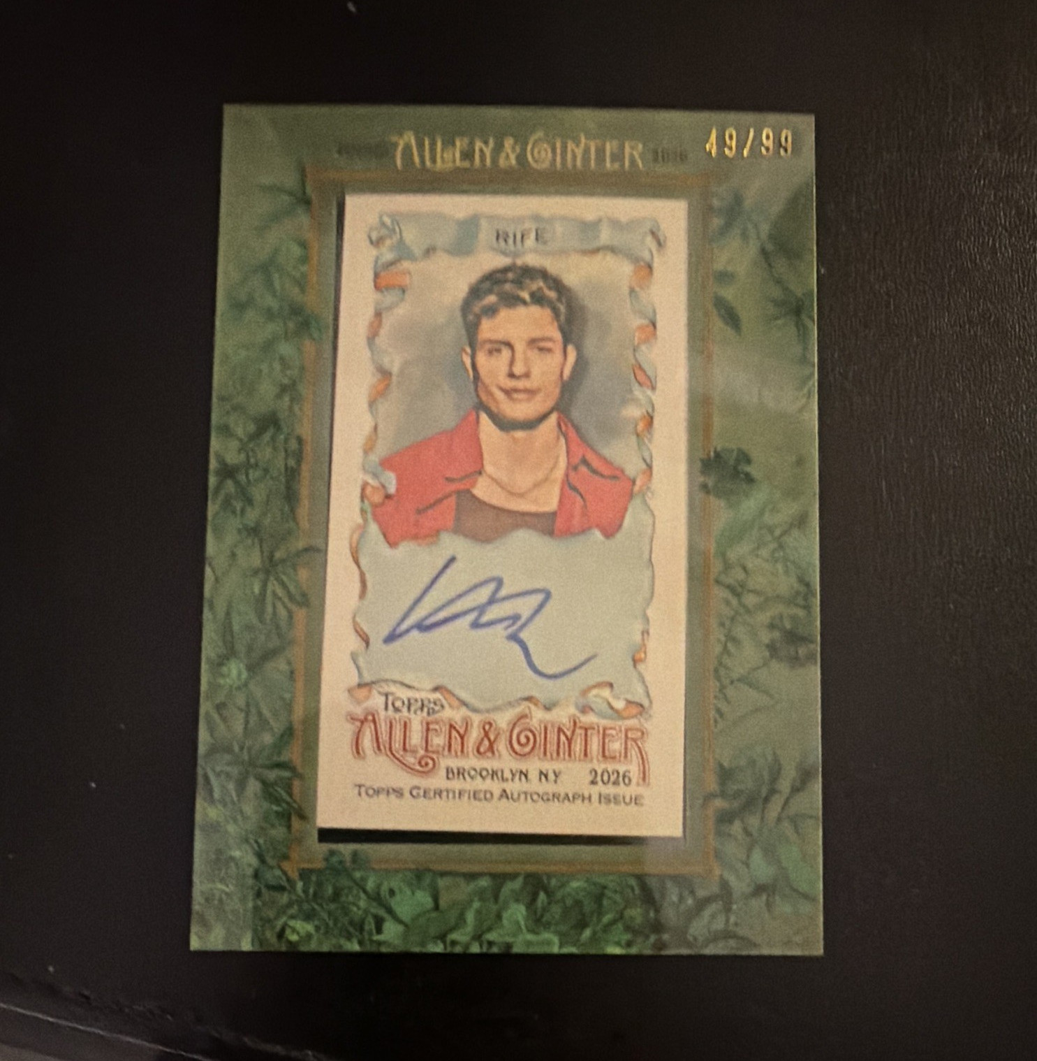 Topps 2026 Allen & Ginter Matt Rife Auto Card MA-RI Serial #/99