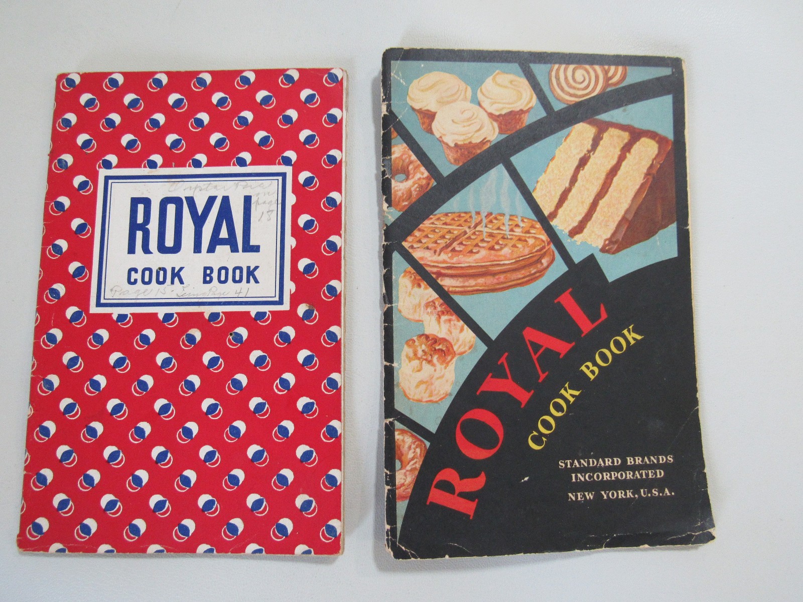 2 Vintage Recipe Booklets New Royal Baking Powder Cook Book New York 1932 & 1935