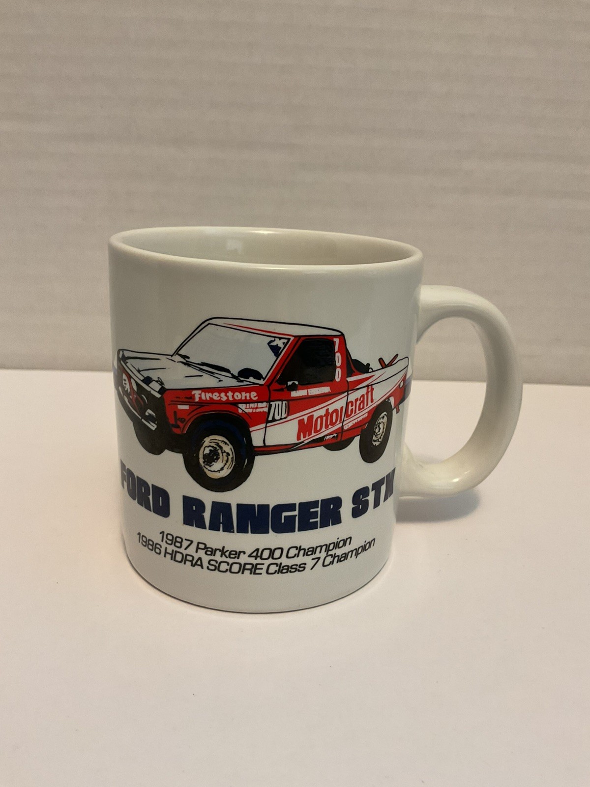 Vintage Ford Motorsport Ford Ranger STX 1987 Parker 400 Champion Coffee Mug