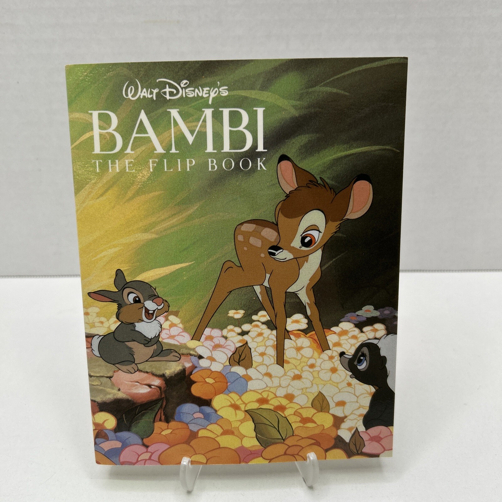 Vintage Disney\'s BAMBI THE FLIP BOOK Signed By 4 READ, SEE PHOTOS