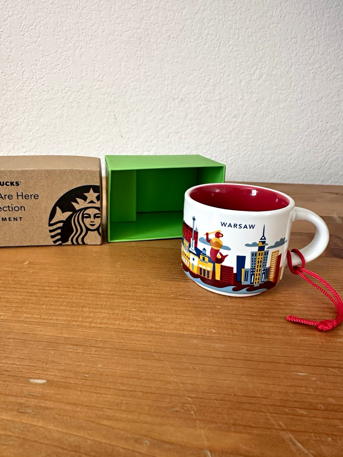 Starbucks You Are Here Collection Warsaw Mug Ornament 2 fl oz w/ Box