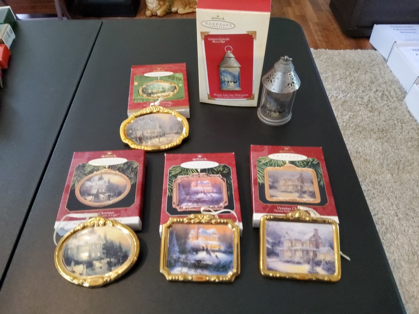5 Hallmark Keepsake Ornaments Victorian Christmas &Painter Of Light, T. Kincade 