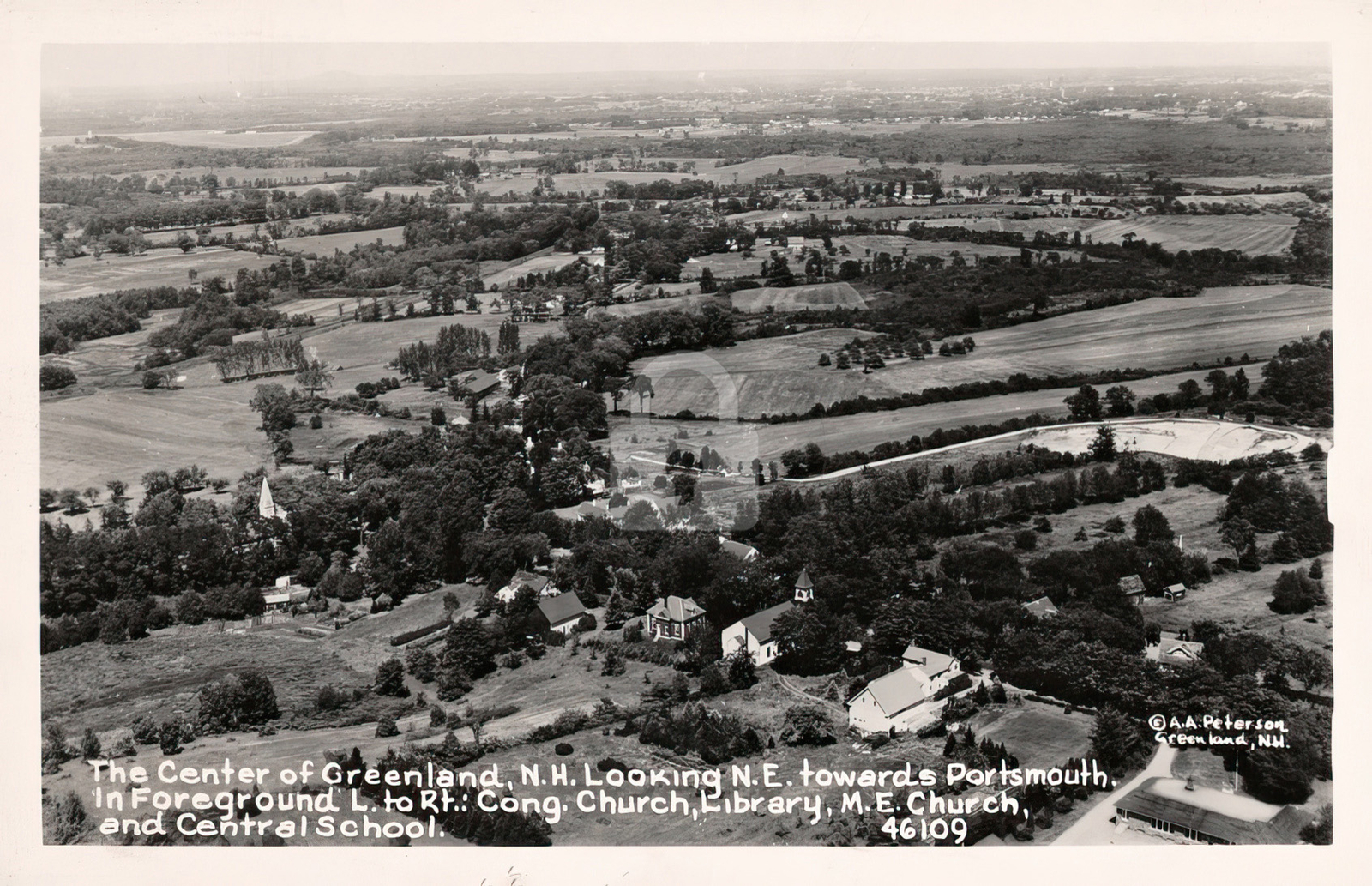 Greenland NH New Hampshire 1949 RPPC Photo Postcard COPY
