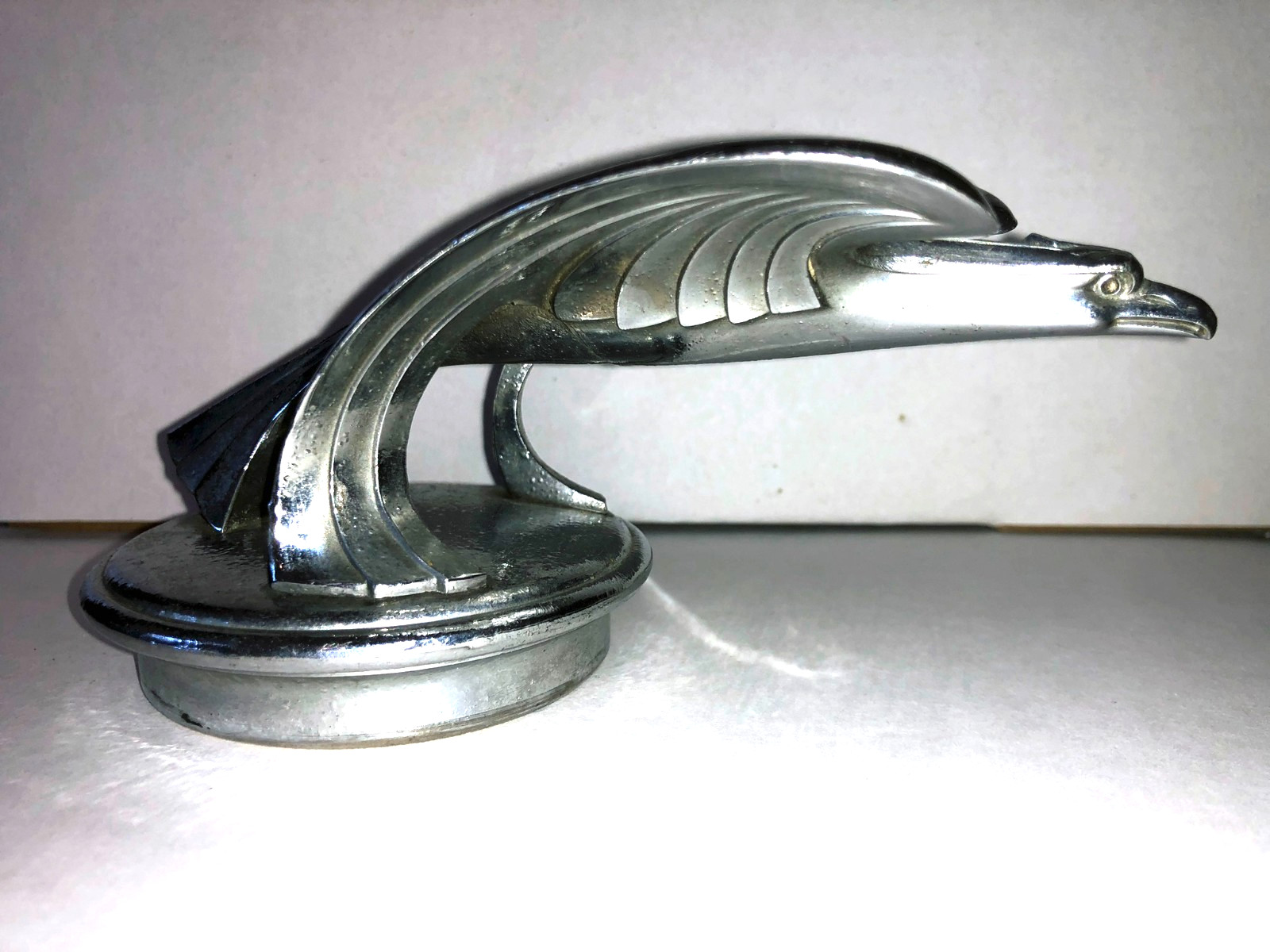 1931 - 32 Original Art Deco Chevrolet Flying Eagle Radiator Cap Hood Ornament