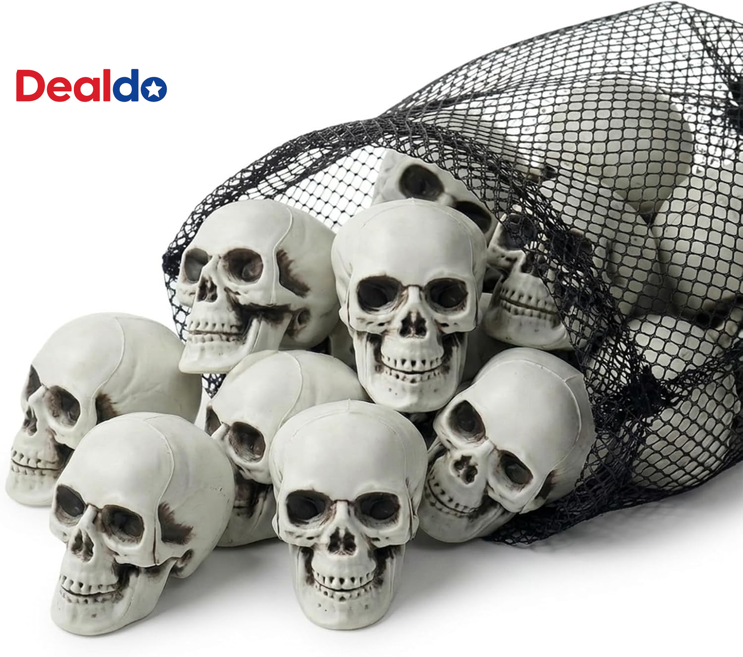 12 PCS Mini Skull Heads, 2 Inch Realistic Plastic Skeleton Skulls for Halloween 12 PCS Mini Skull Heads, 2 Inch Realistic Plastic Skeleton Skulls for Halloween