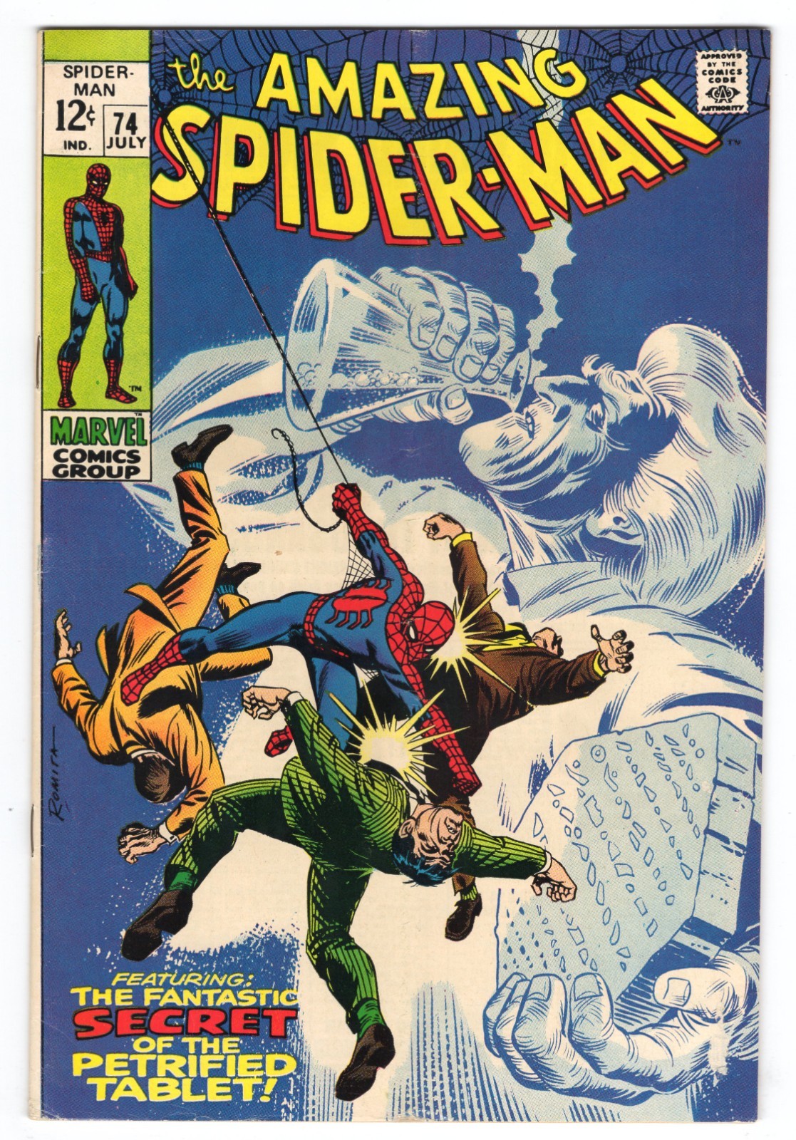 Amazing Spider-Man 74 1969 Marvel Comics VG+ 4.5 Silvermane Gwen Stacy