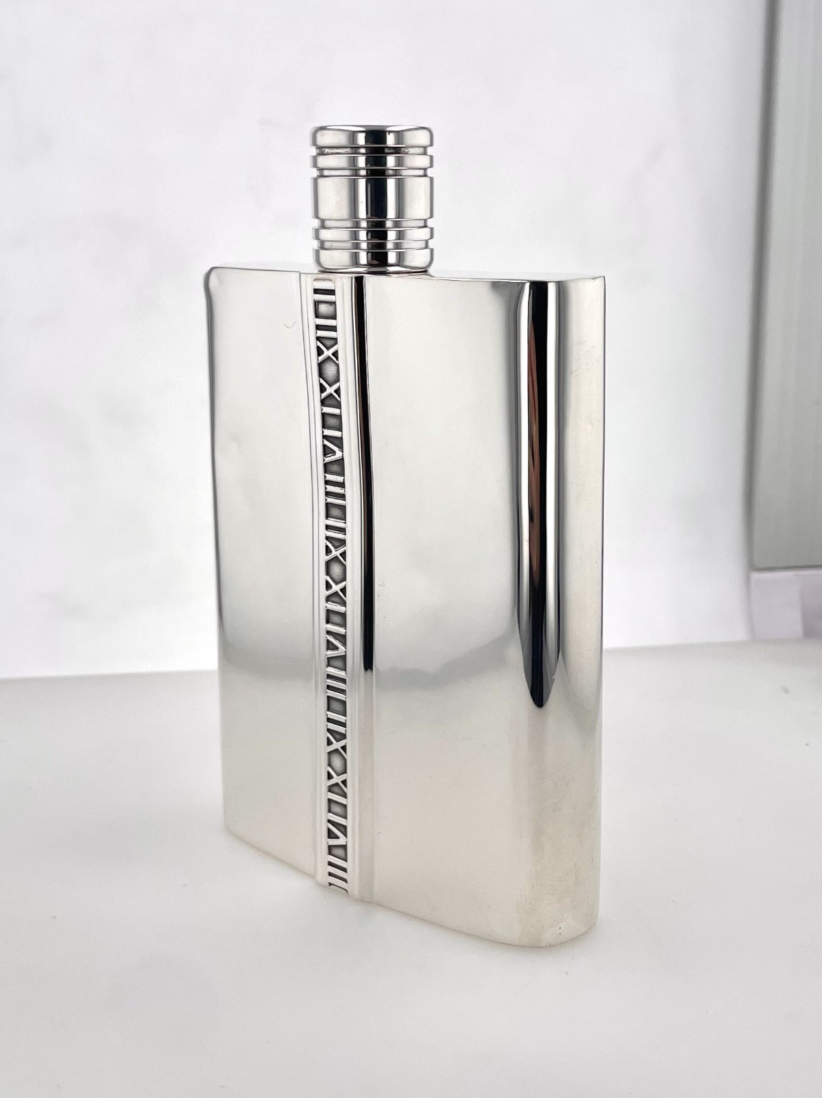 Tiffany & Co. Sterling Atlas Hip Flask