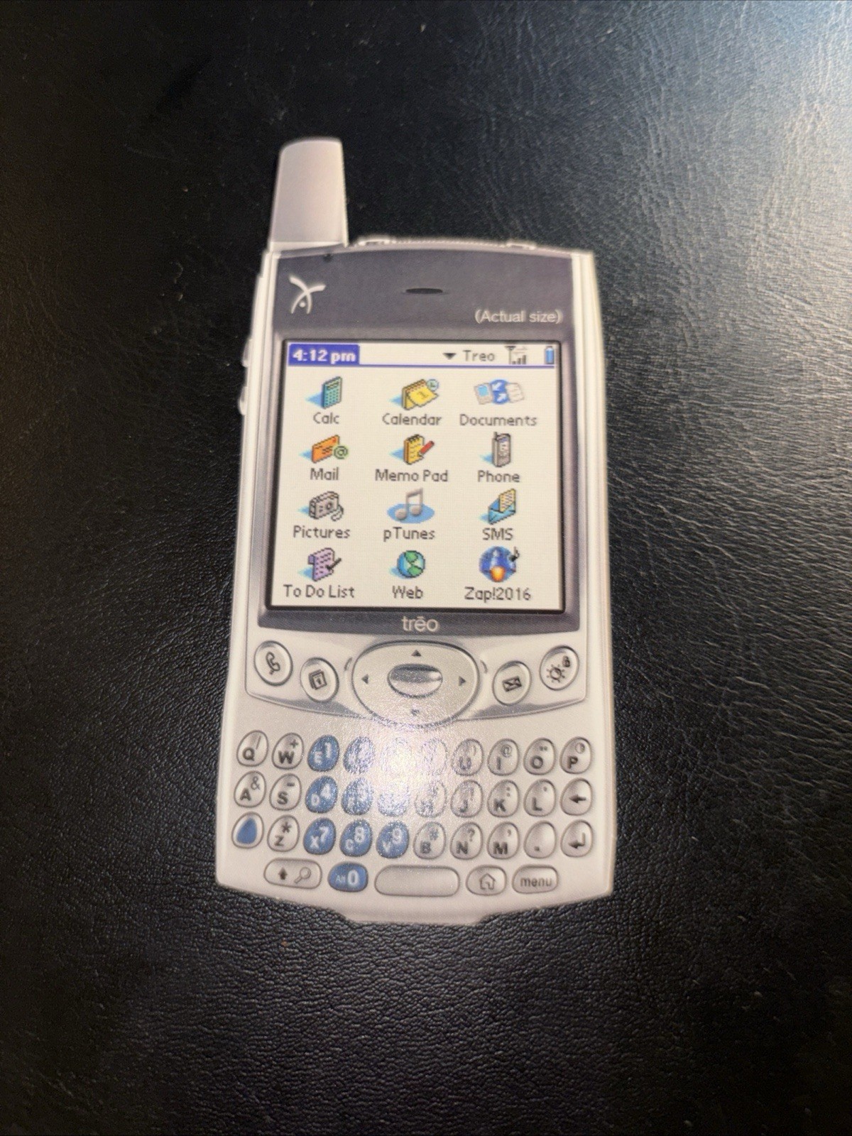 Handspring Treo 600 Die Cut Promo Card Palm OS Vintage Smartphone Advertising