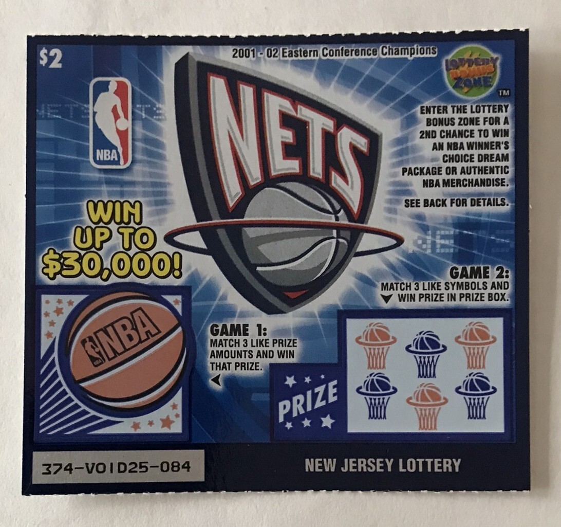 Brooklyn Nets Basketball Team  , Instant SV Lottery Ticket , no cash value