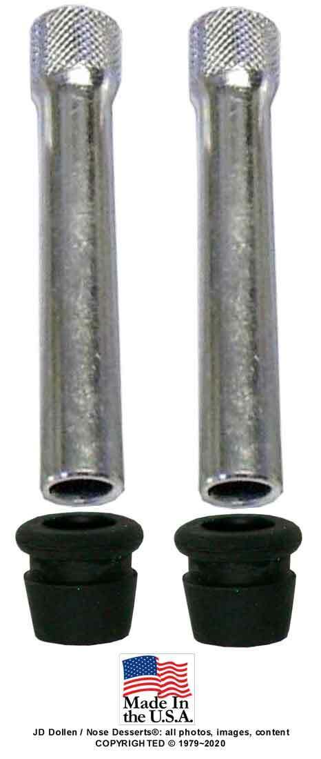 2pcs Aluminum Tobacco Bong Water Pipe Parts 4.5-inch Stem Tubes+Rubber Grommets