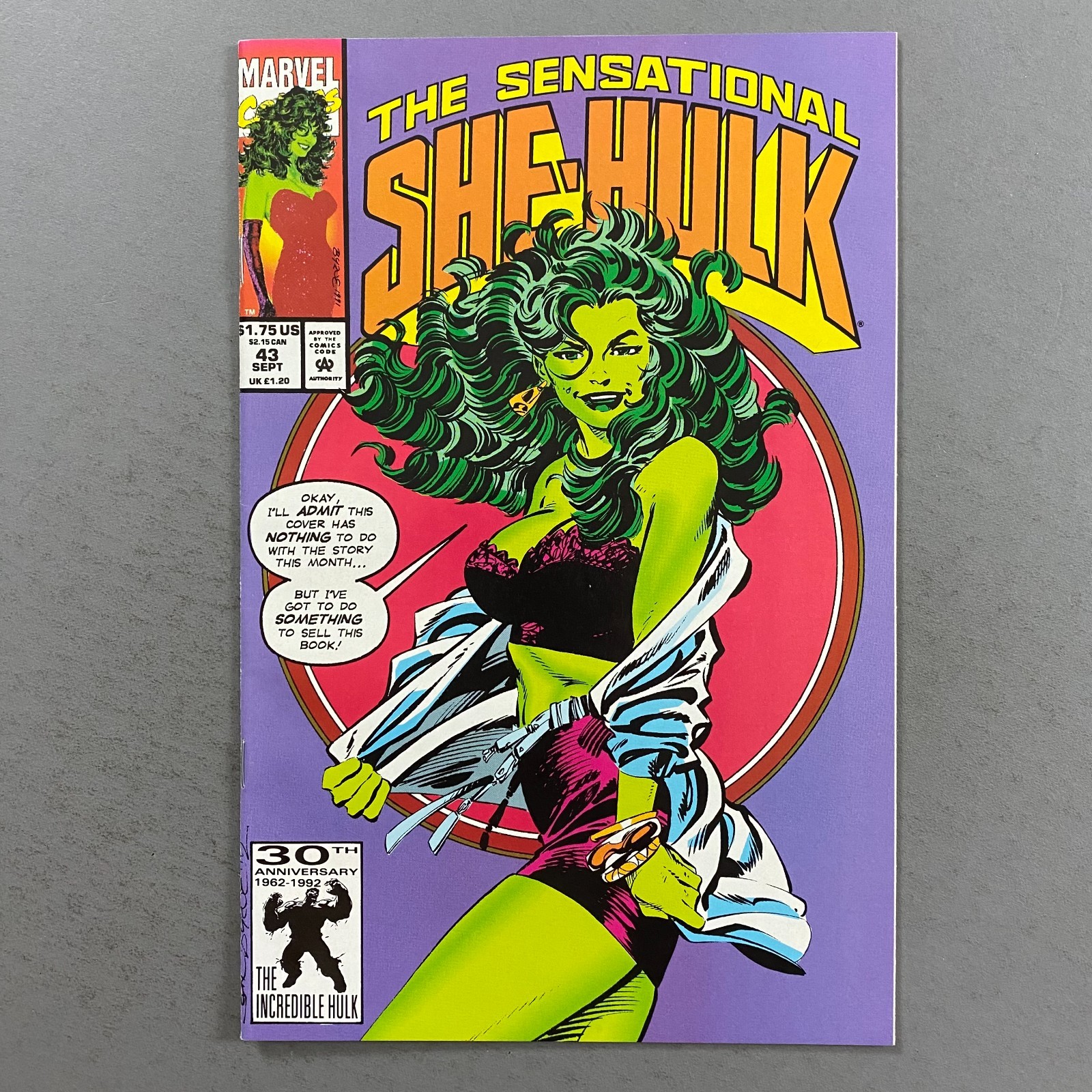 SENSATIONAL SHE-HULK 43 JOHN BYRNE (1992, MARVEL COMICS)