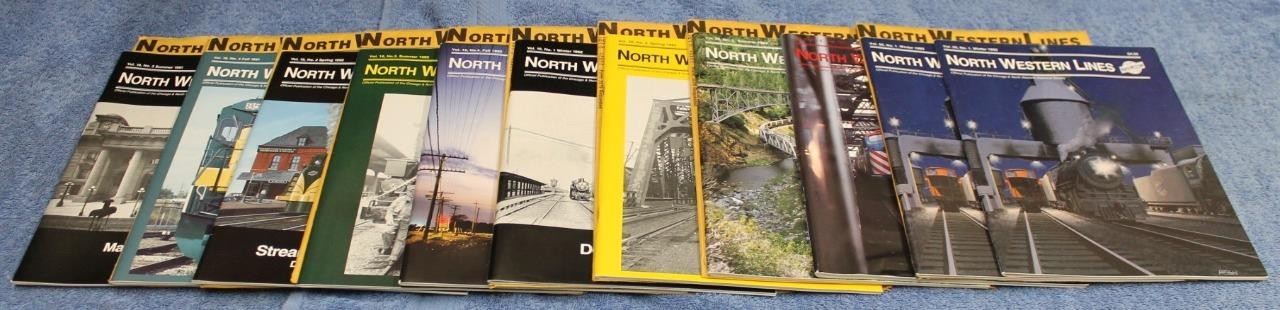 11 1990's North Western Lines Magazines Railroad Trains Graphics Photos History