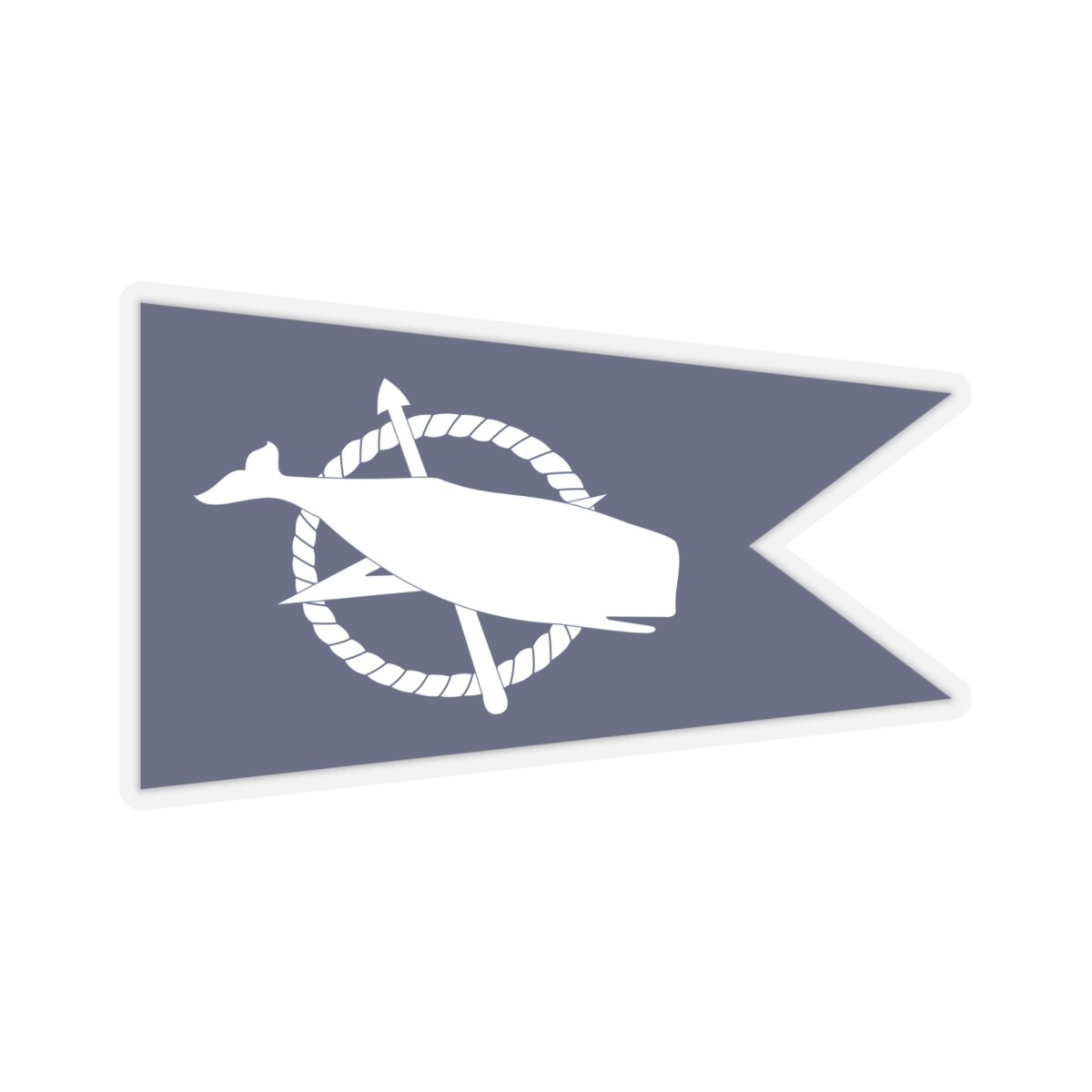 Flag of Nantucket Massachusetts (United States) STICKER Vinyl Kiss-Cut Decal