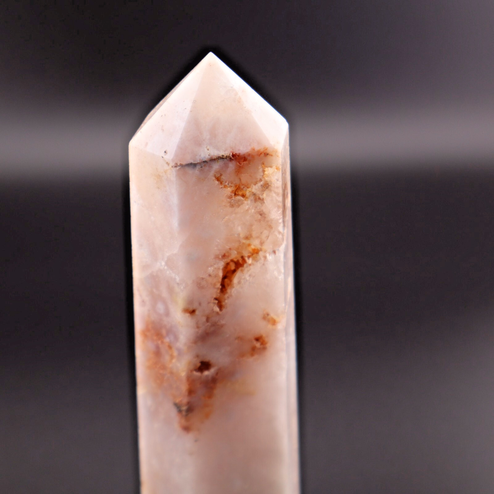 Flower Agate Tower Druzy Geode Pink Flower Agate