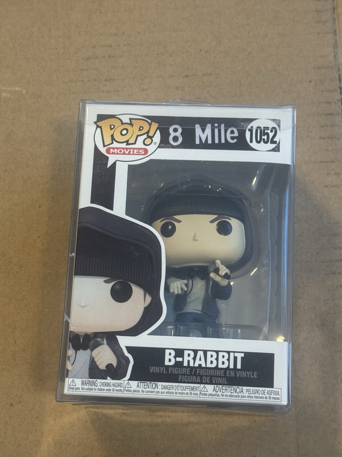 Funko Pop 8-Mile B-Rabbit #1052 Eminem  w/ Protector Slimshady Marshall Mathers