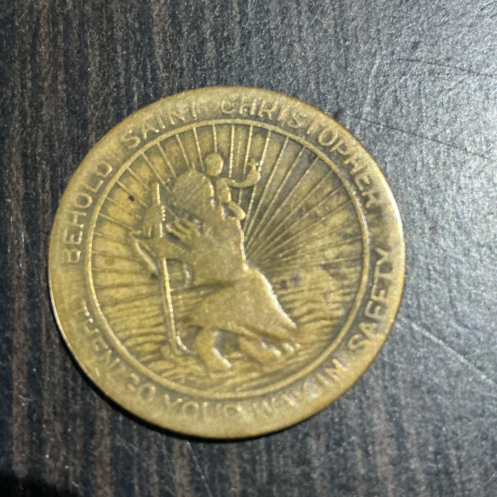 St. Christopher Christian pocket worn Token \