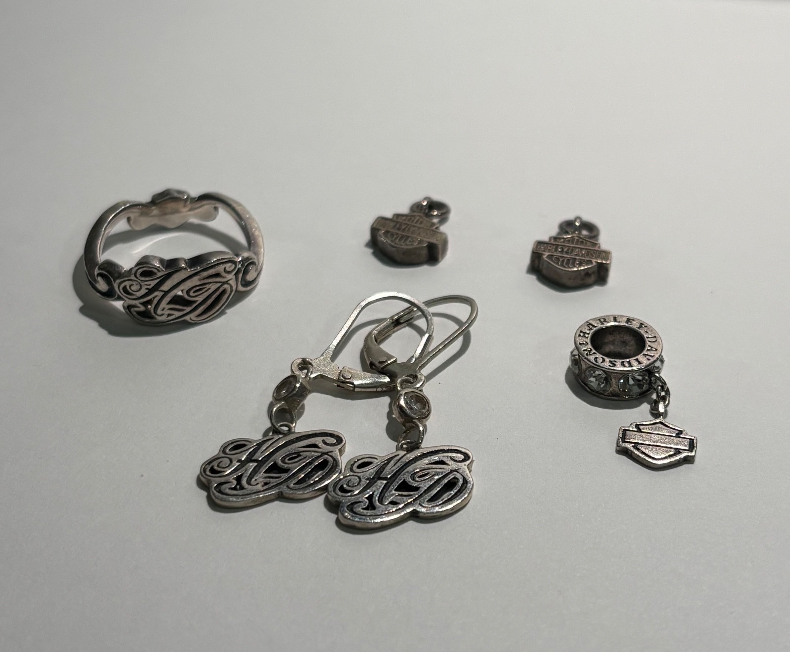 Vintage Harley Davidson jewelry lot 925 sterling silver