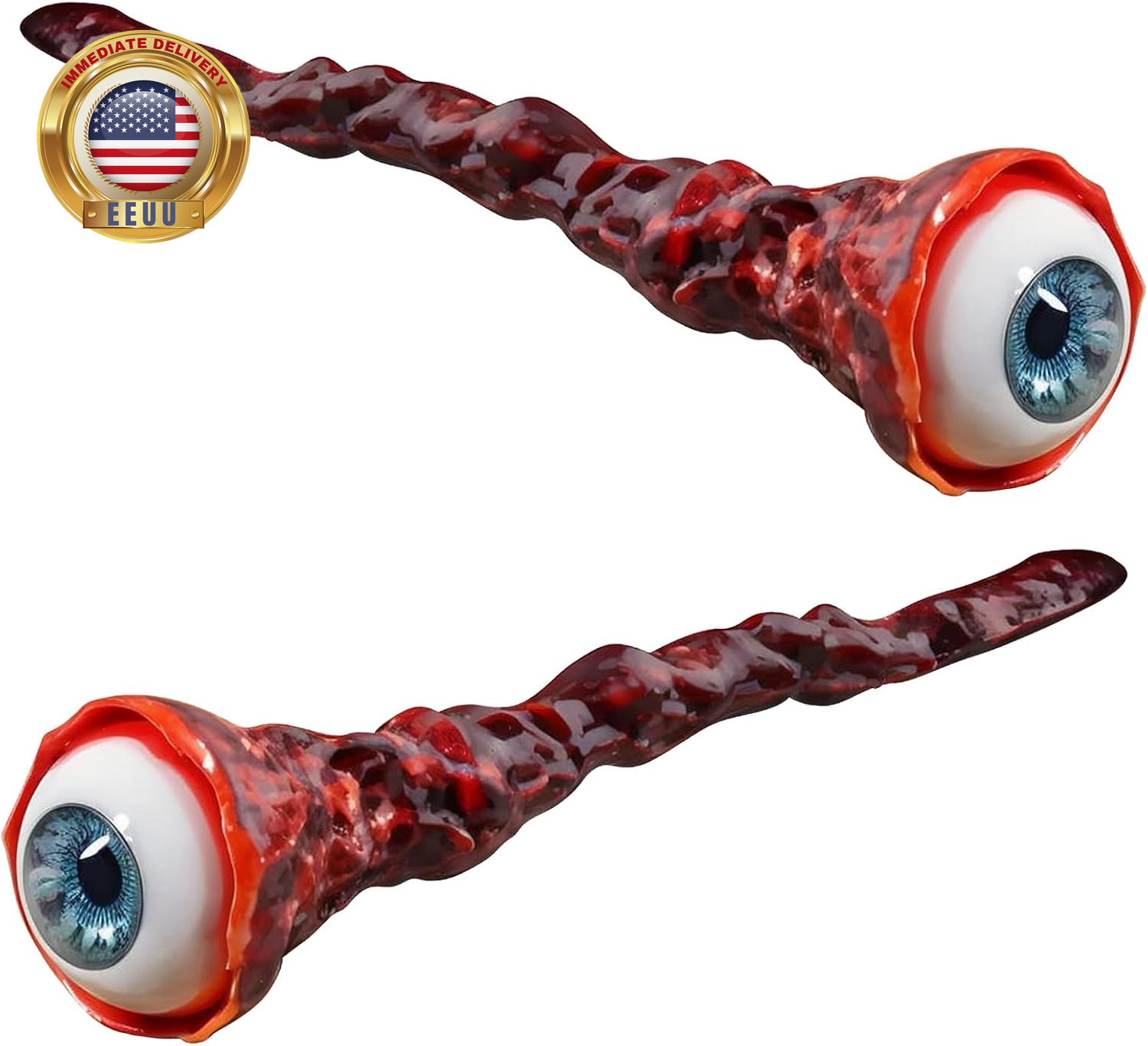 2Pcs Halloween Fake Eyeballs, Realistic Eyeball Prop Horror Decoration Scary Mov