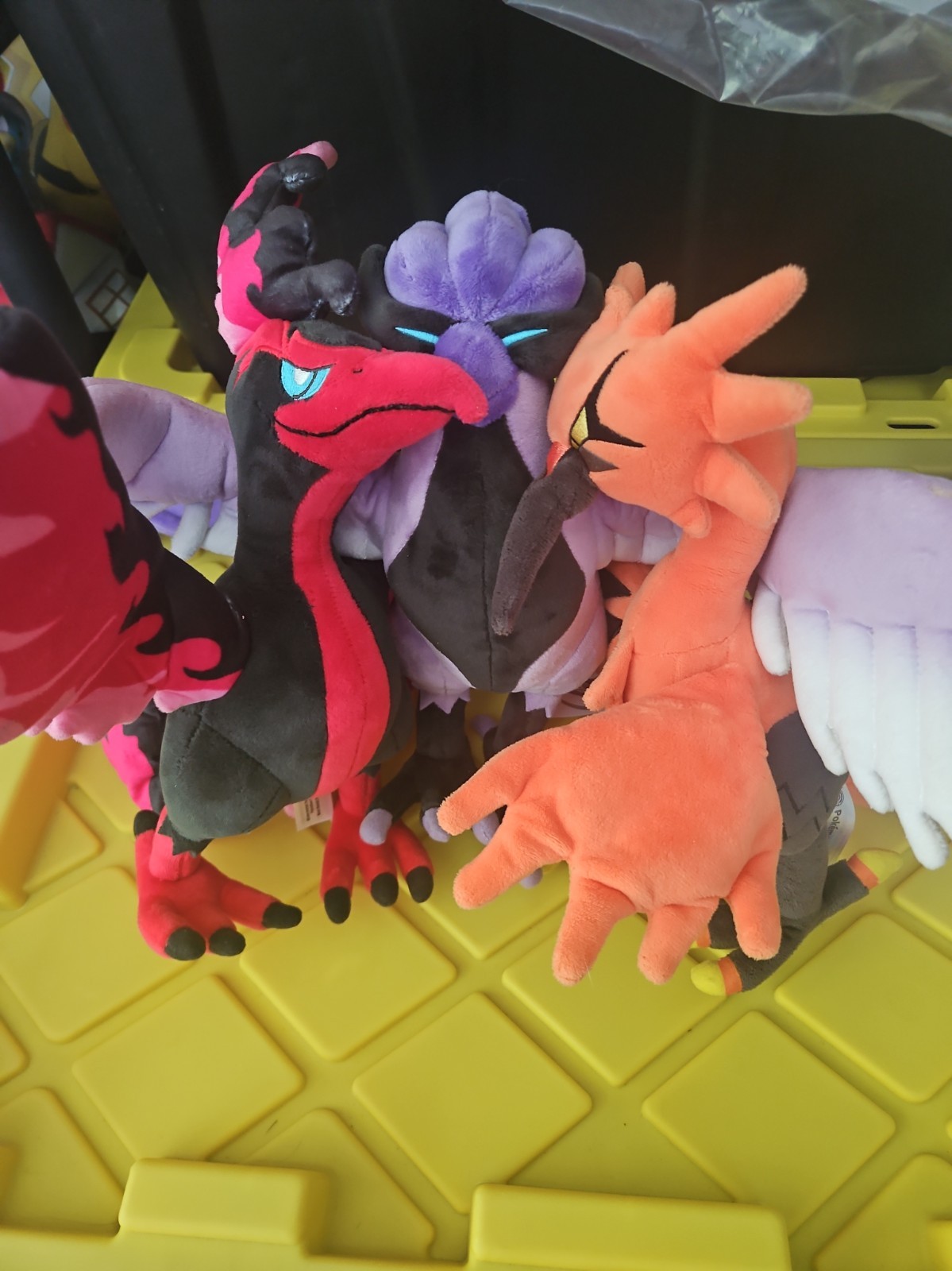 2020 Pokemon Center Articuno NWT, Moltres And Zapdos Poseable Plushie Lot