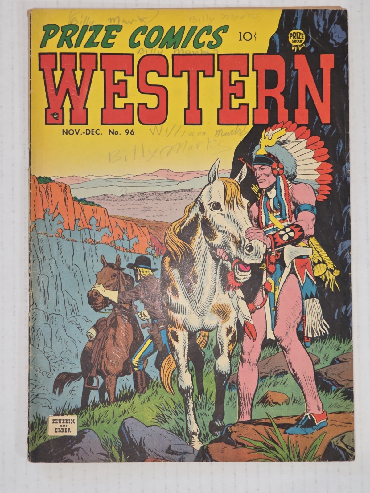 Prize Comics Western #96 VG-American Eagle 1952 John Severin, Golden Age Western
