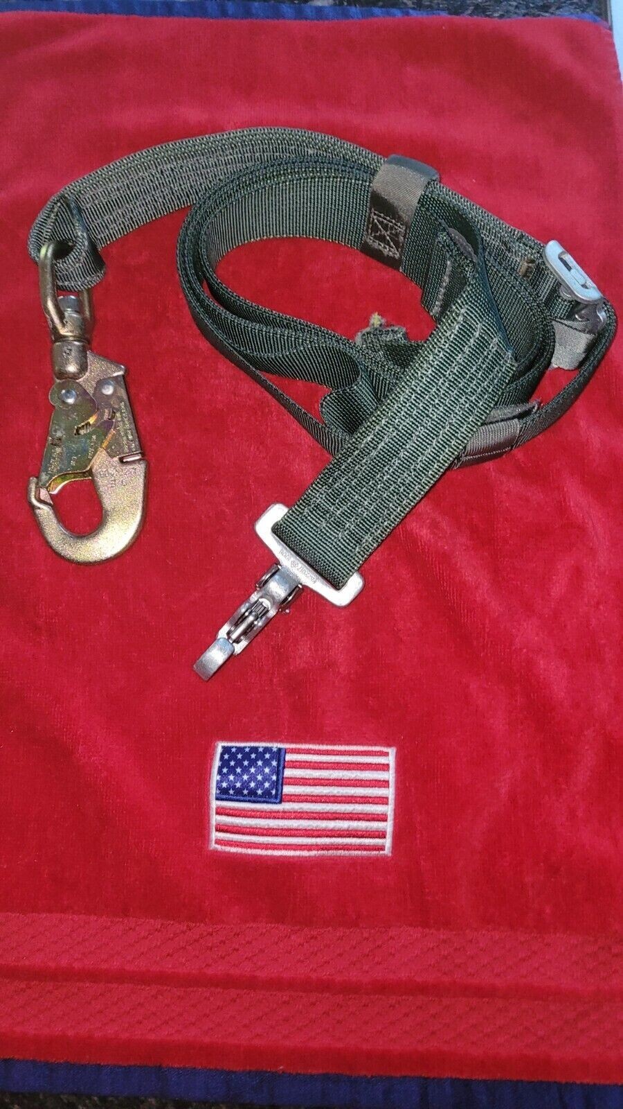 USGI Air Warrior Personal Restraint Extension Tether w/ Swivel (PRTS)