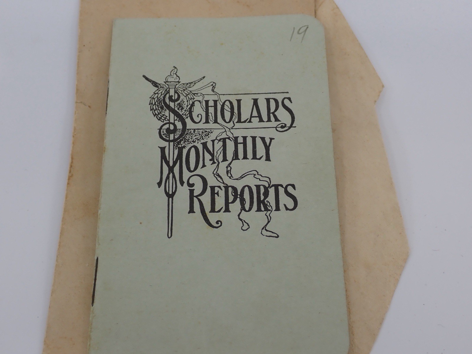 Scholars Monthly Reports Card North Adams School 11th grade September 3 1912